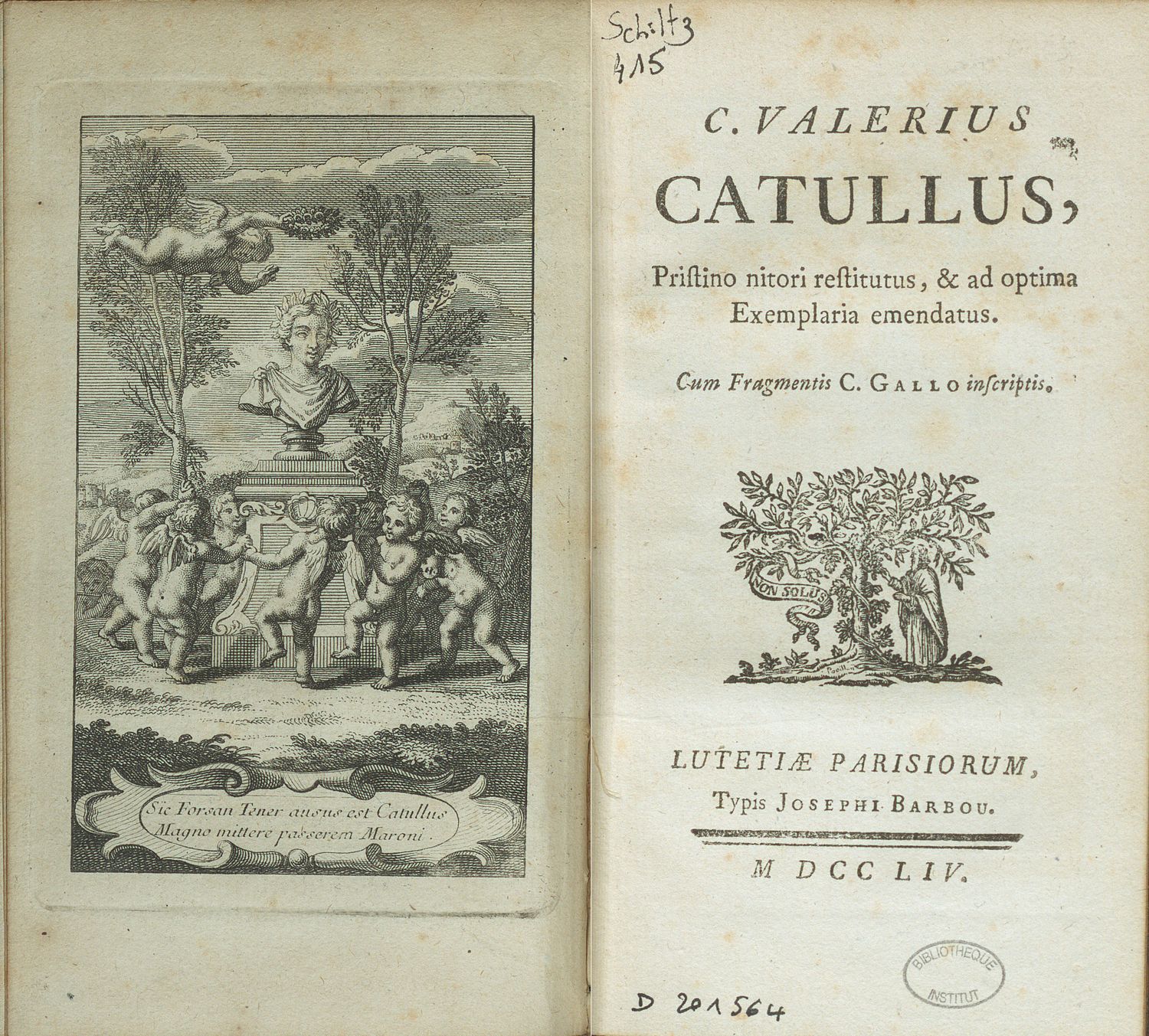 •	Catulle, Tibulle, Properce, Gallus.