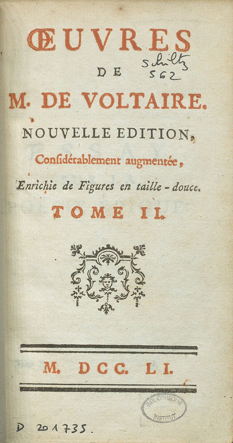 Œuvres de M. de Voltaire 